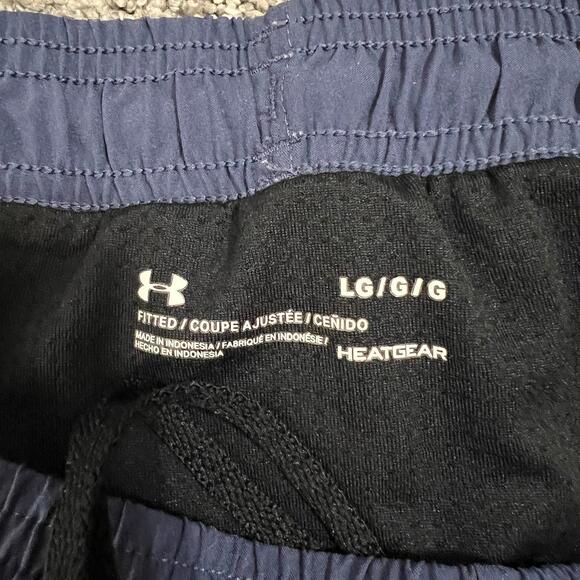 Under Armour Men’s Navy Fitted Shorts size Large - Picture 4 of 5